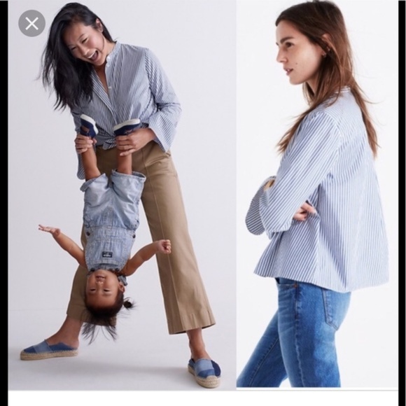 Madewell Tops - Madewell Poplin Bell Sleeve Top